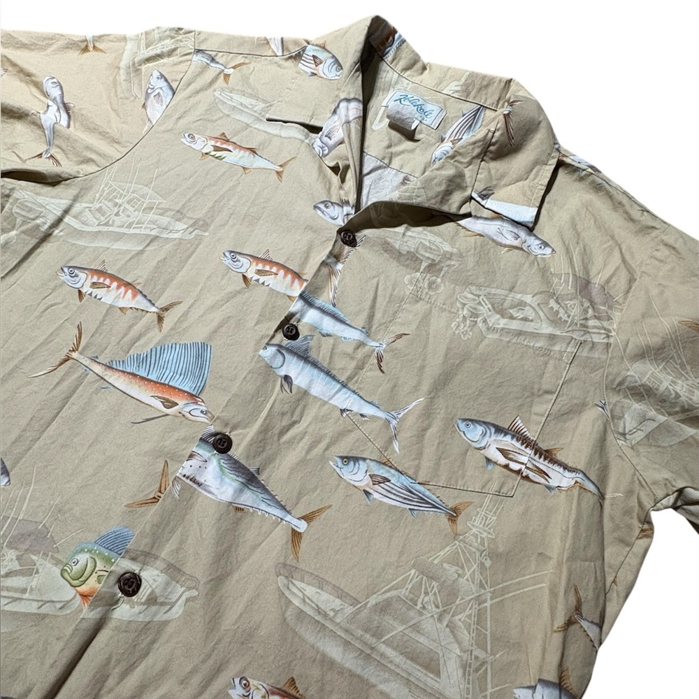 Vintage KOLE KOLE Fishing Shirt Made in Hawaii Men's Size Large